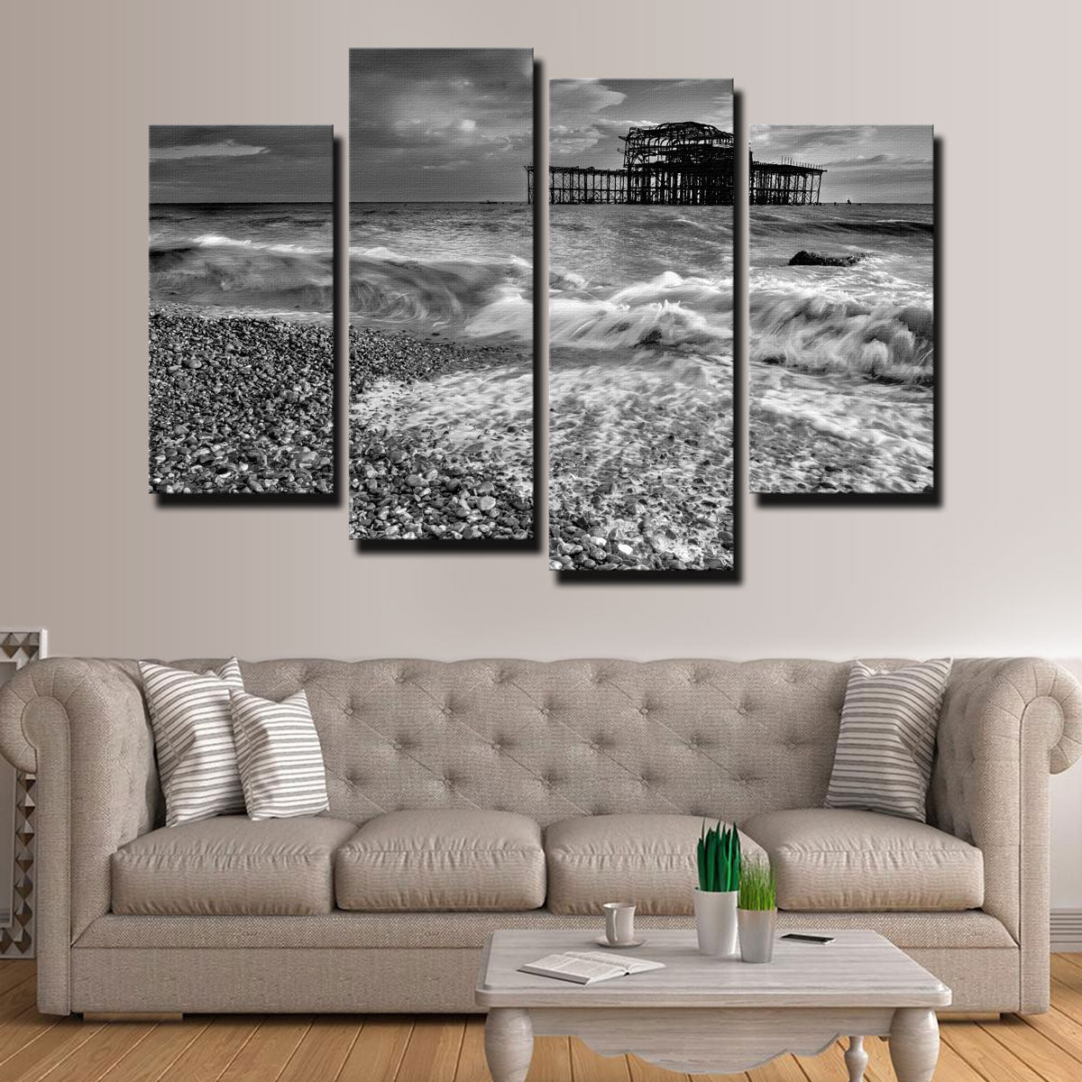 Stunning Brighton West Pier Wall Art by Mike Cotton