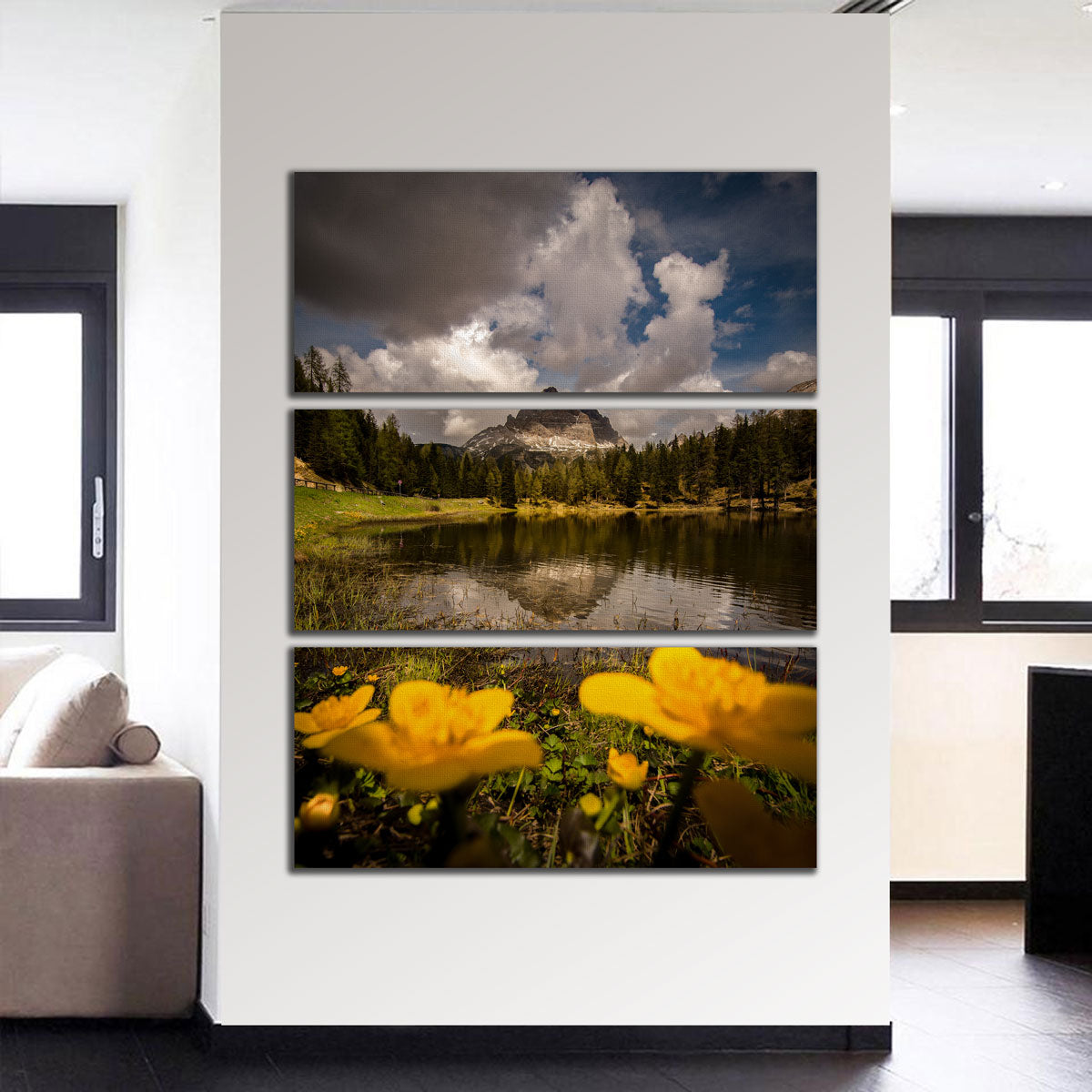 Stunning Lake Antorno Wall Art by Enzo Romano