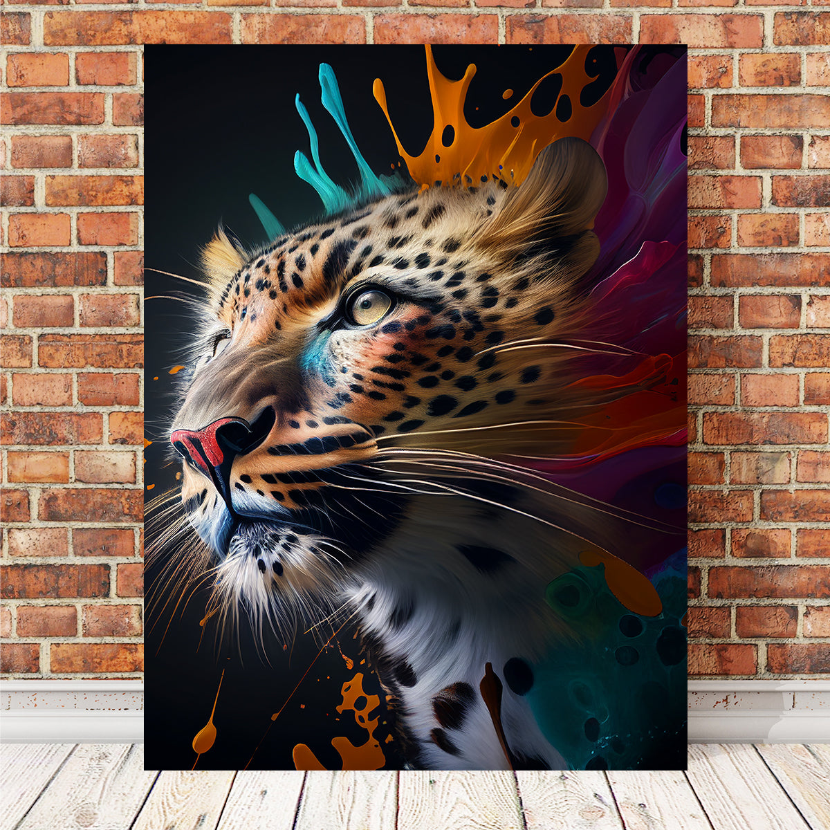 Stunning Leopard Portrait Wall Art by Jennifer Hotai
