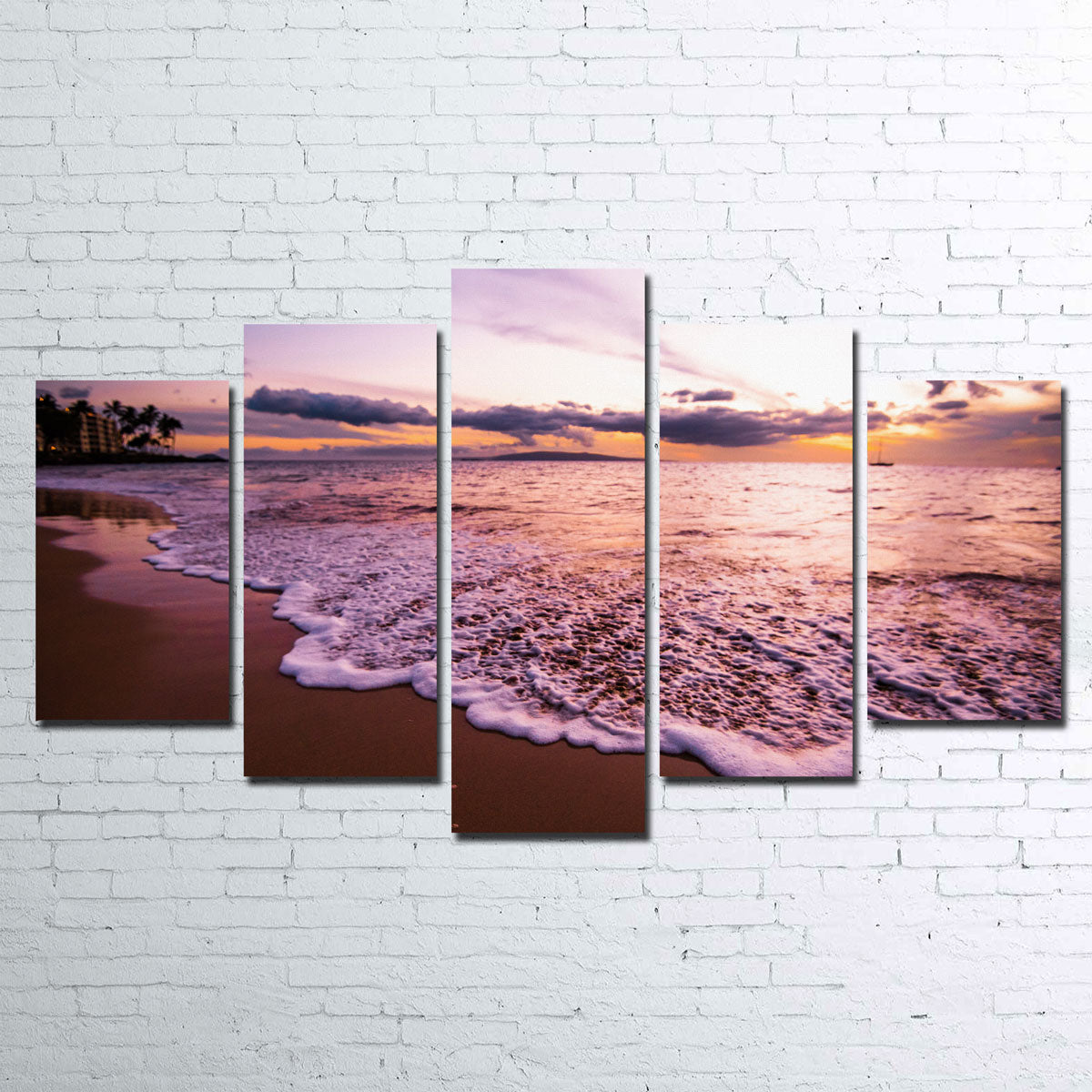 Stunning Sunset Waves Wall Art by Lucas Moore