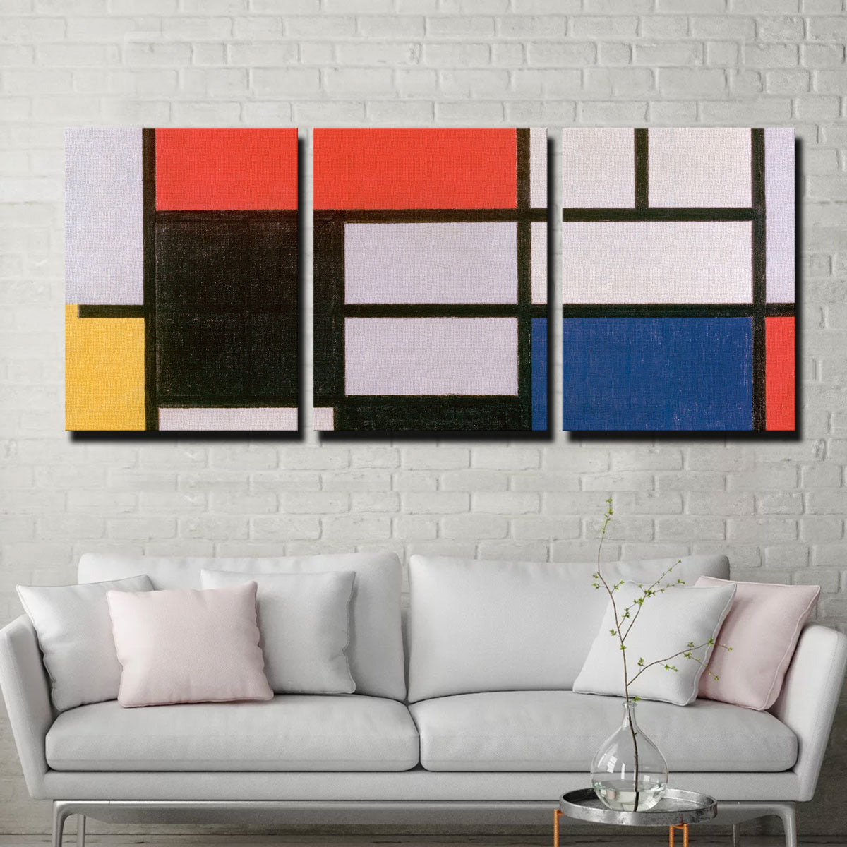 Piet Mondriaan's Composition No III Stunning Wall Art