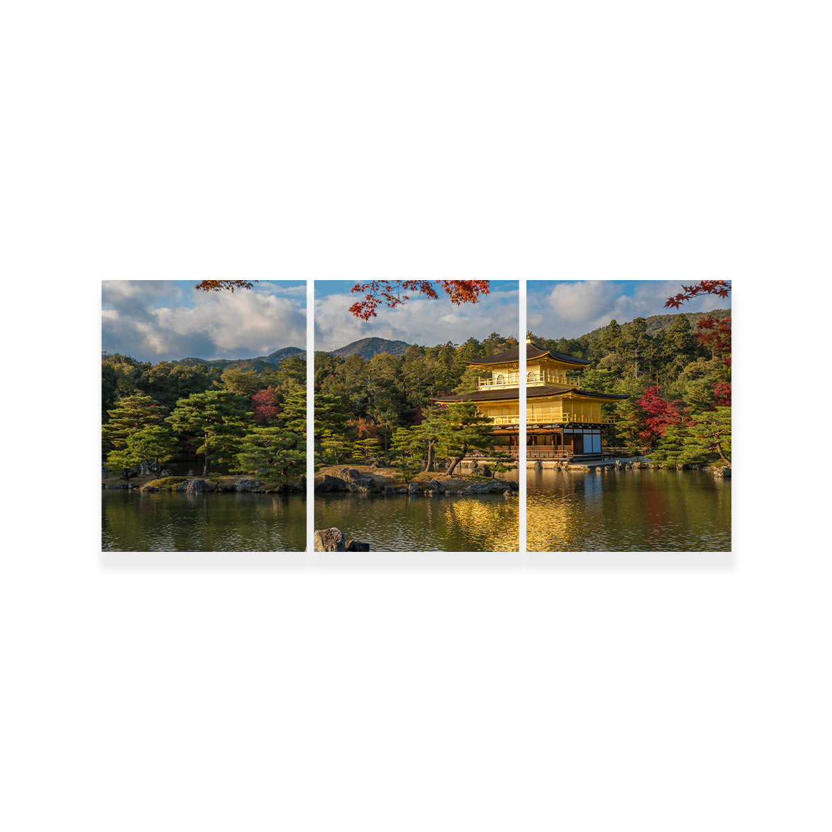 Exquisite Kinkaku-ji Buddhist Temple Wall Art Print