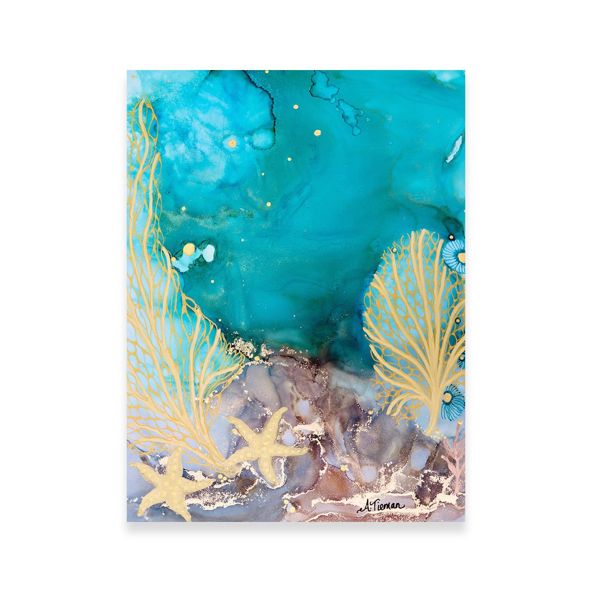 Stunning Turquoise Waters Wall Art by Amy Tieman