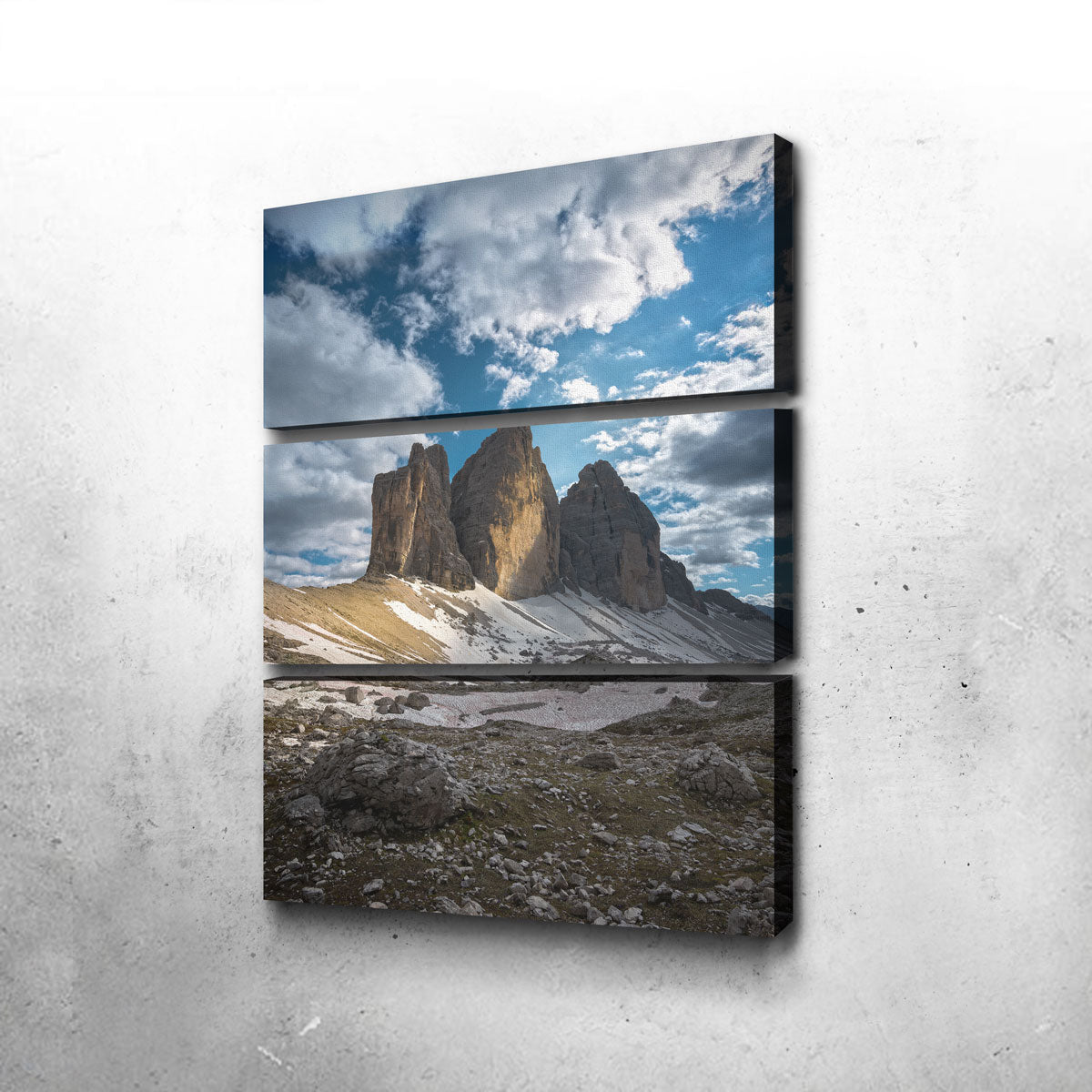 Stunning Tre Cime di Lavaredo Wall Art by Enzo Romano
