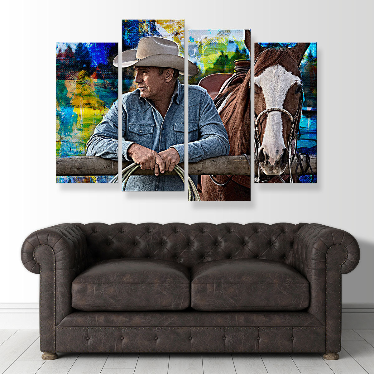 Stunning John Dutton & Horse Wall Art for Your Home Decor