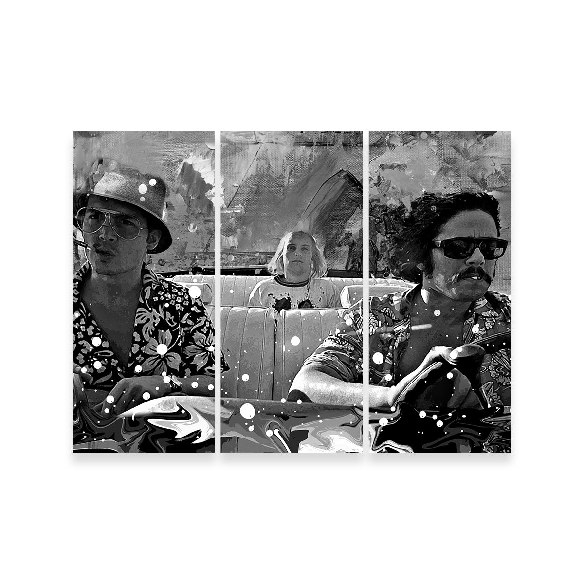 Striking Fear and Loathing Grayscale Wall Art for Stunning Decor