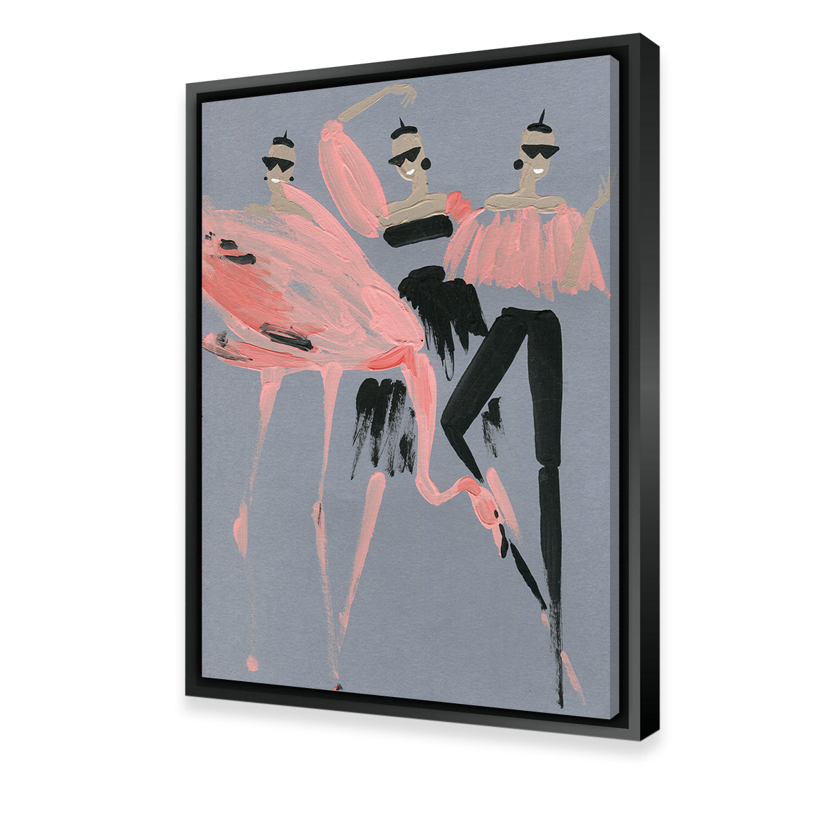 Stunning Flamingo Fashion Wall Art by Evgeny Vetrov