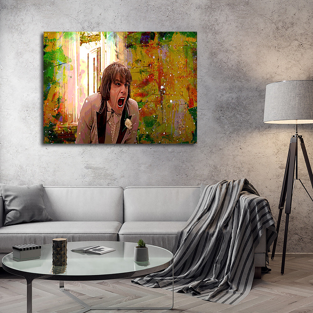 There's Something About Mary - Iconic Zipper Scene Wall Art for Movie Lovers