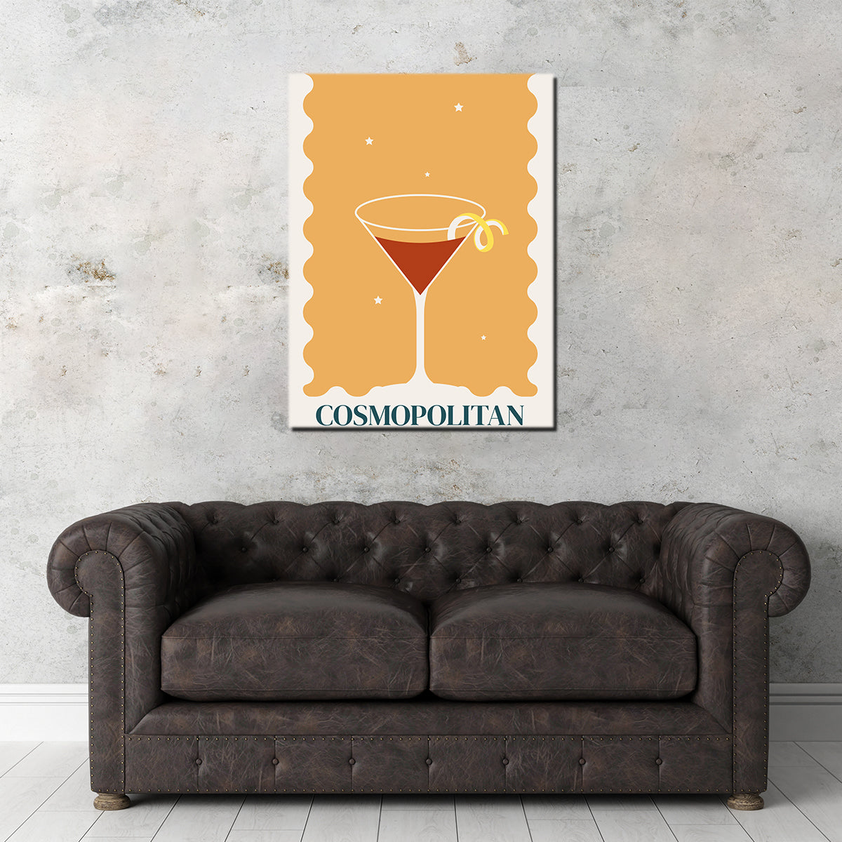Cosmopolitan Retro Style Wall Art - Groovy Vibe Studio's Stunning Canvas Prints