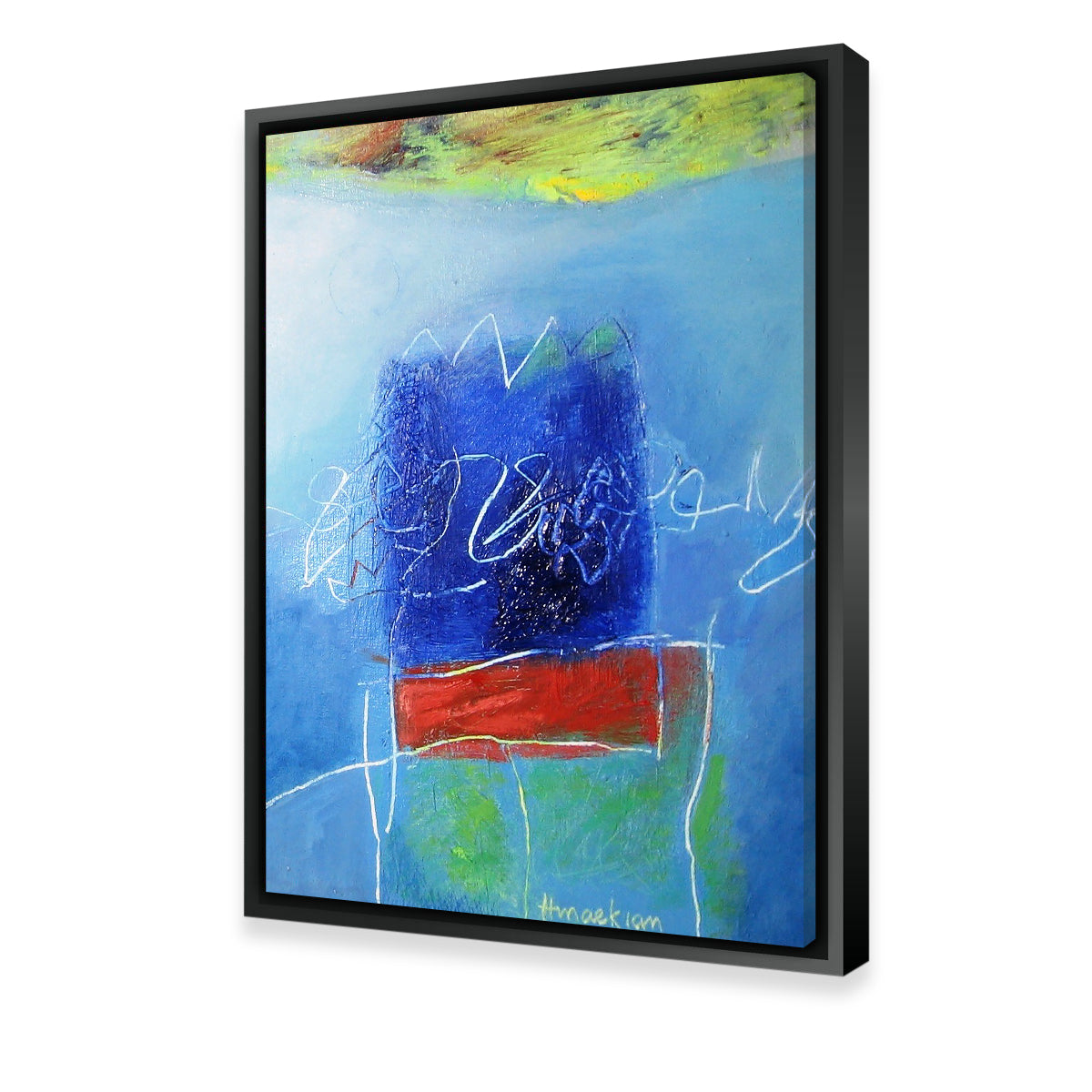 Evening Blues III Stunning Wall Art by Peggy Hinaekian