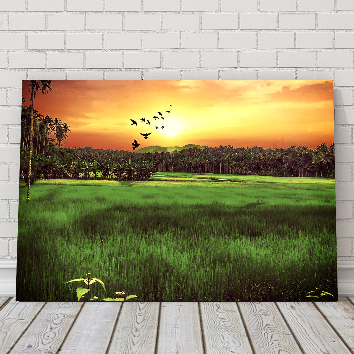 Stunning Sunset Landscape Wall Art by Dina Rolle