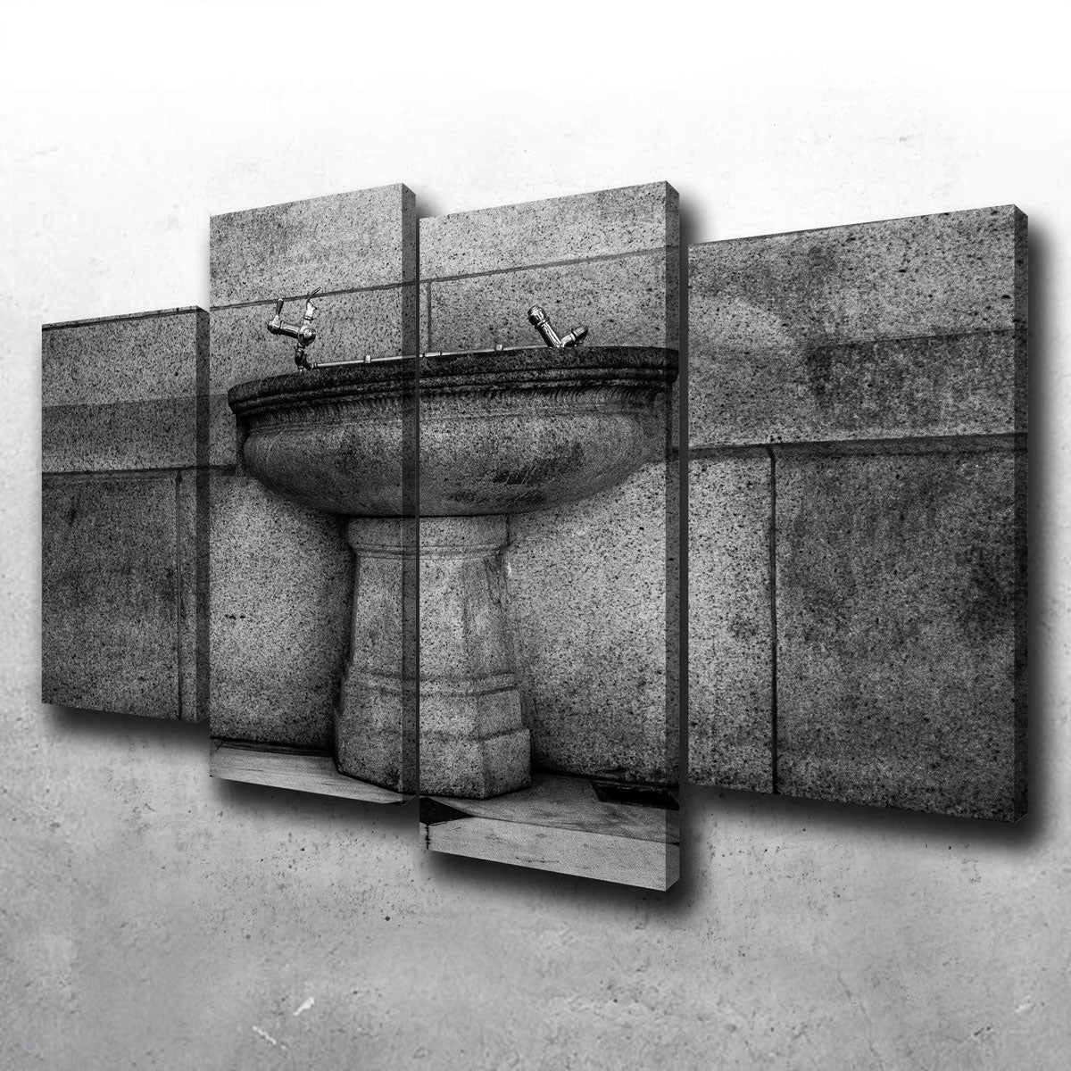 Exquisite Vintage Fountain Wall Art by Dennis Maida