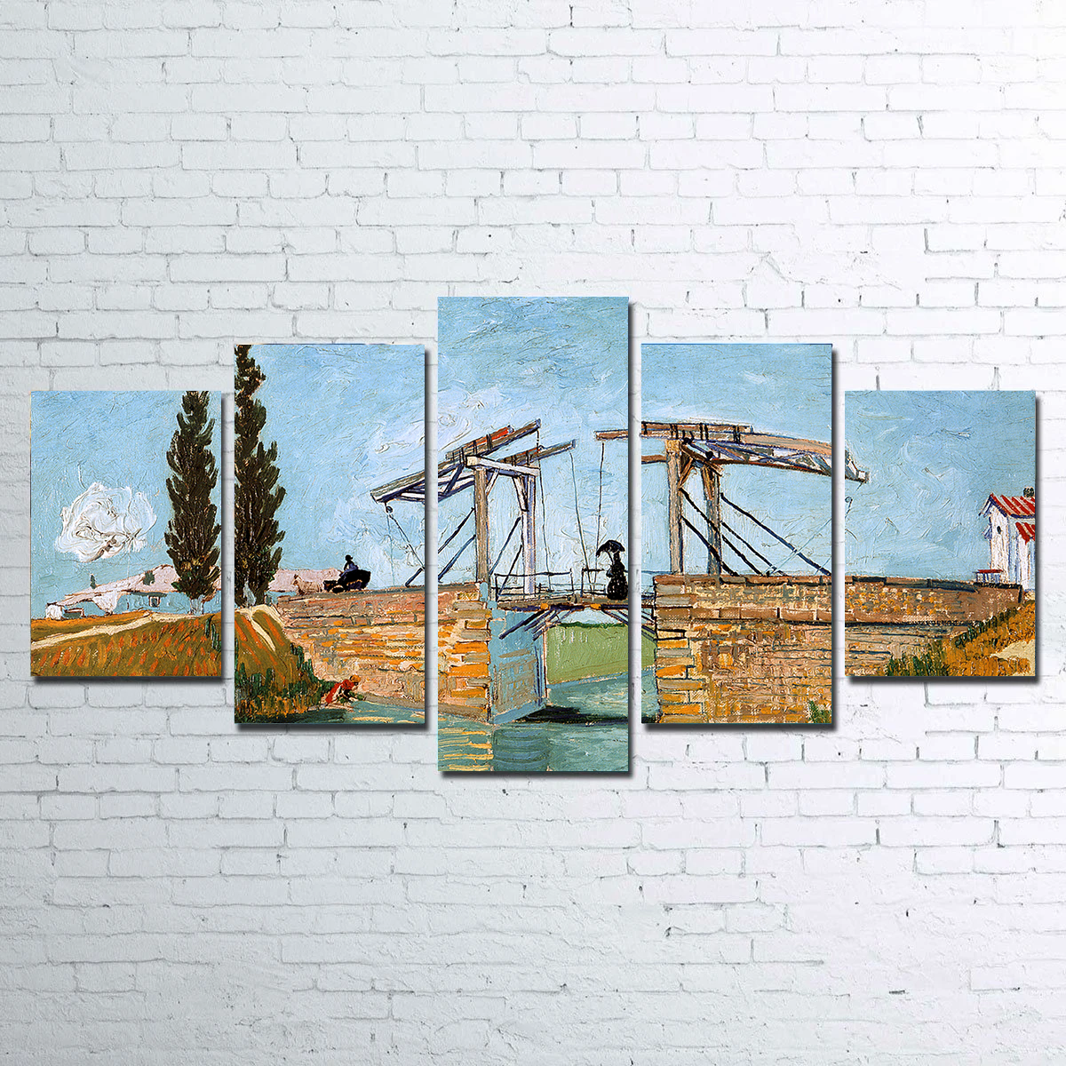 Brug bij Langlois Wall Art - Vincent van Gogh's Masterpiece on Museum-Quality Canvas