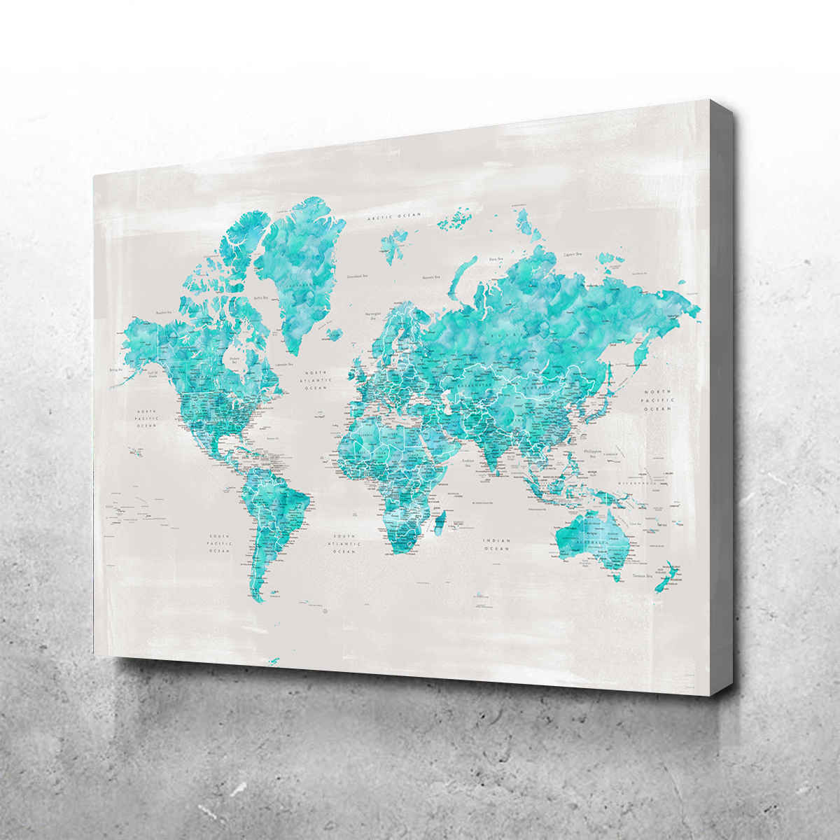 Stunning World Map 27 Wall Art for Home Decor