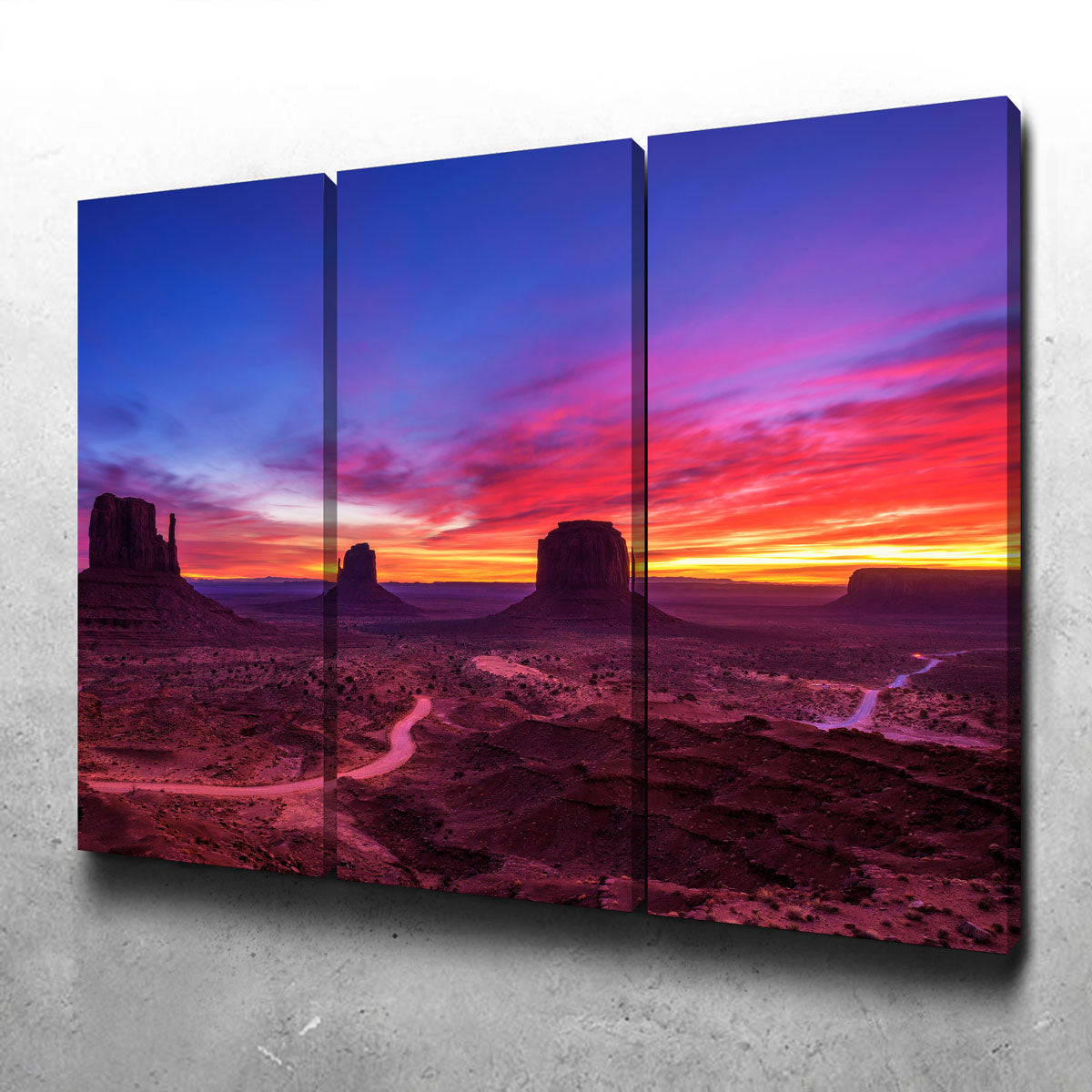 Stunning Sunrise over Monument Valley Wall Art for Home Decor