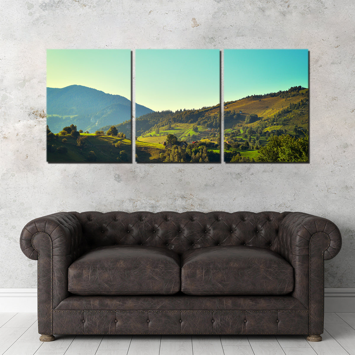 Exquisite 'Sunshine on Magura, Romania' Wall Art for Your Home Decor