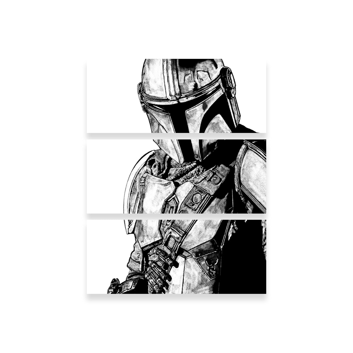 Exquisite Mando Wall Art by JPS Darko Art