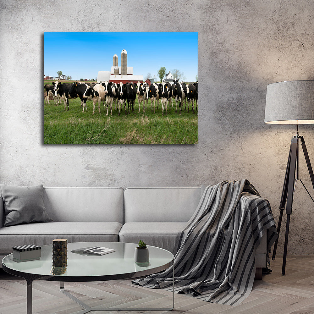 Stunning Wisconsin Dairy Cows Wall Art for Home Decor