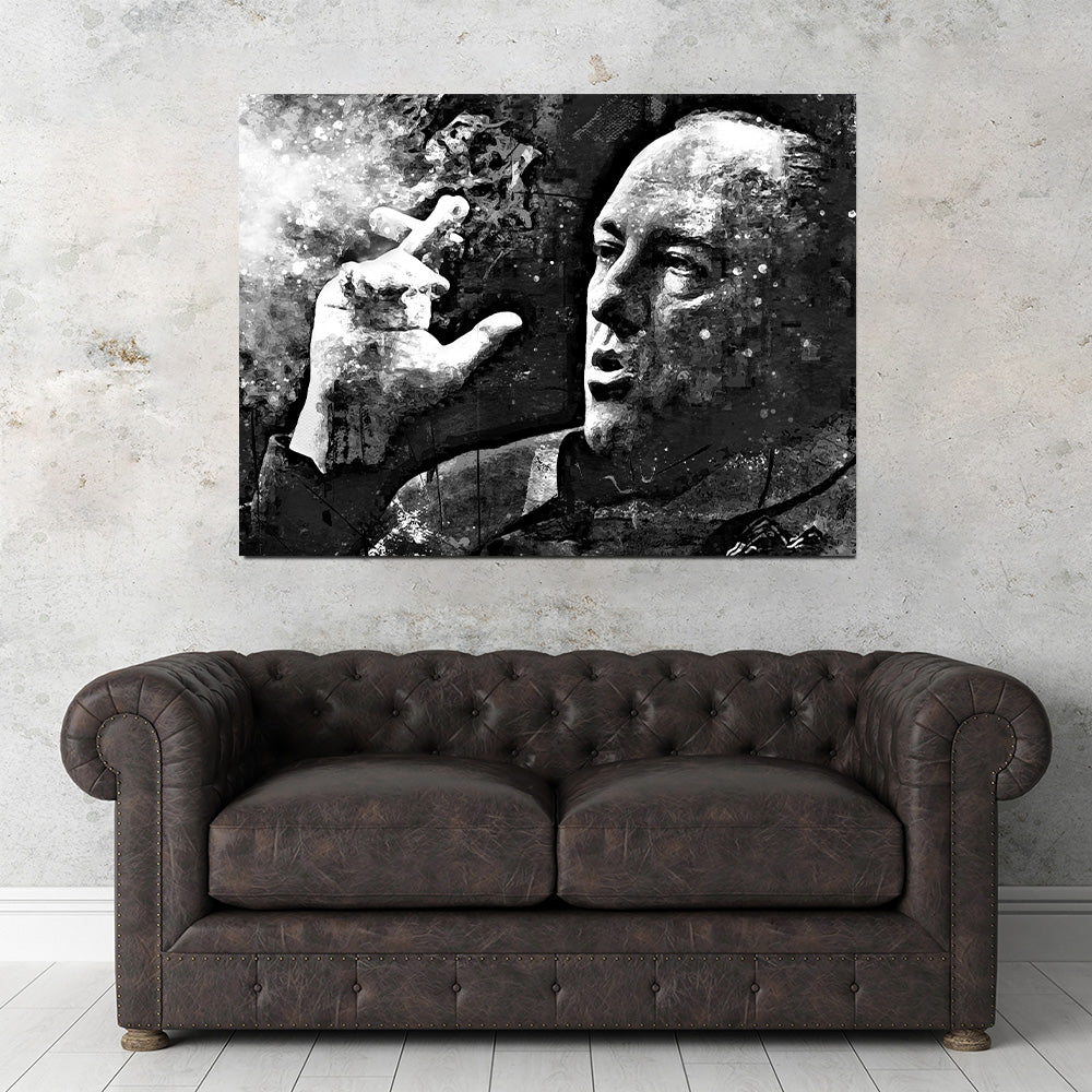 Tony Soprano Stunning Grayscale Wall Art for Home Decor