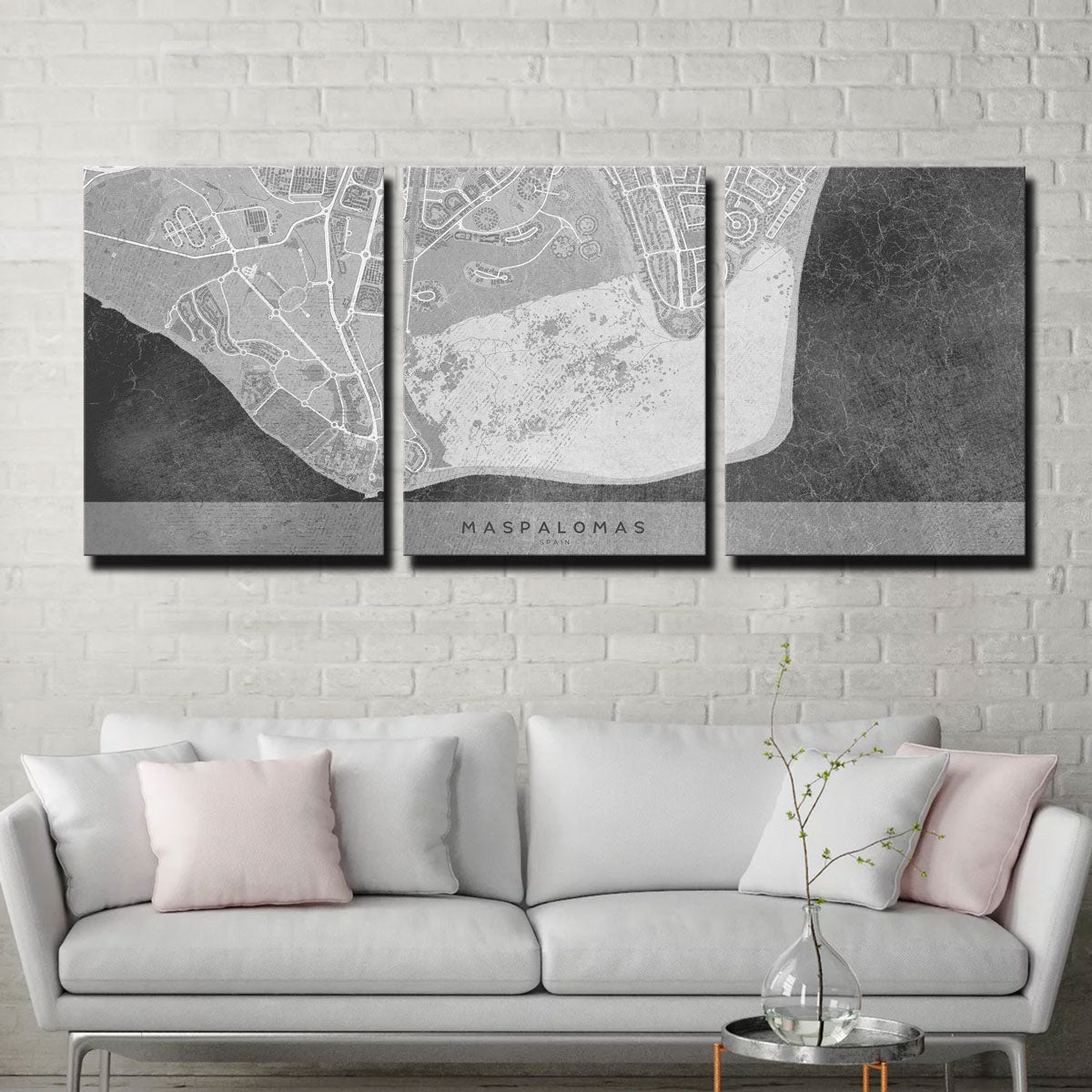 Exquisite Maspalomas Map 2 Wall Art for Your Home Decor