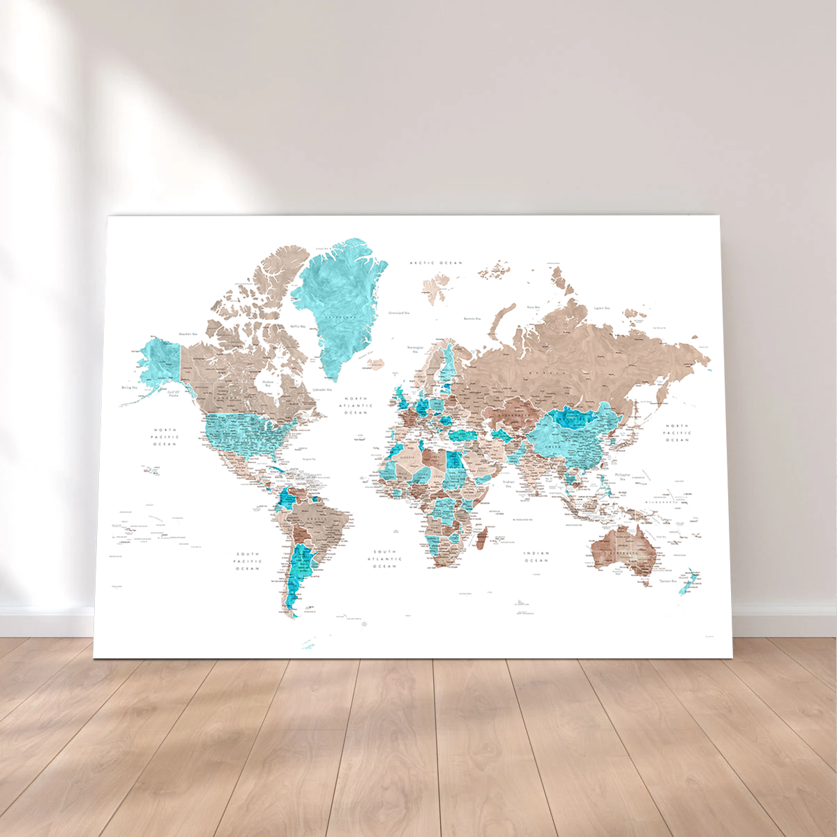 Exquisite World Map 12 Wall Art for Stunning Home Decor