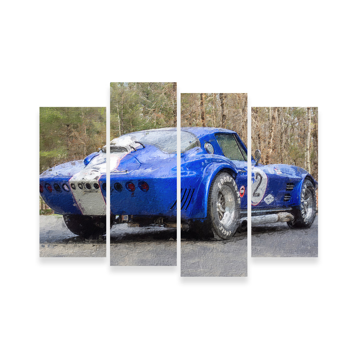 Corvette Grand Sport No. 2 Stunning Wall Art by Stephen Chambers