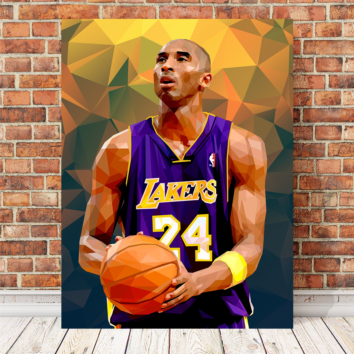 Stunning Kobe Orange Wall Art by Ralph & Laura Design