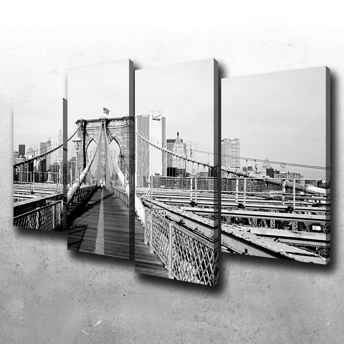 Stunning Brooklyn Bridge Flag Wall Art for Home Decor