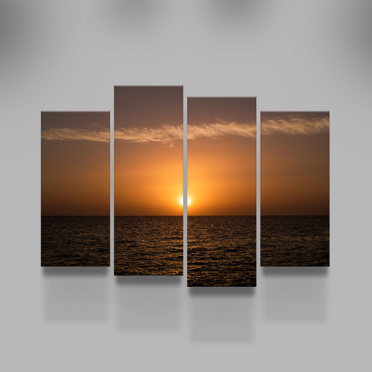 Stunning Marina di Pisa Sunset 2 Wall Art by George Sorin
