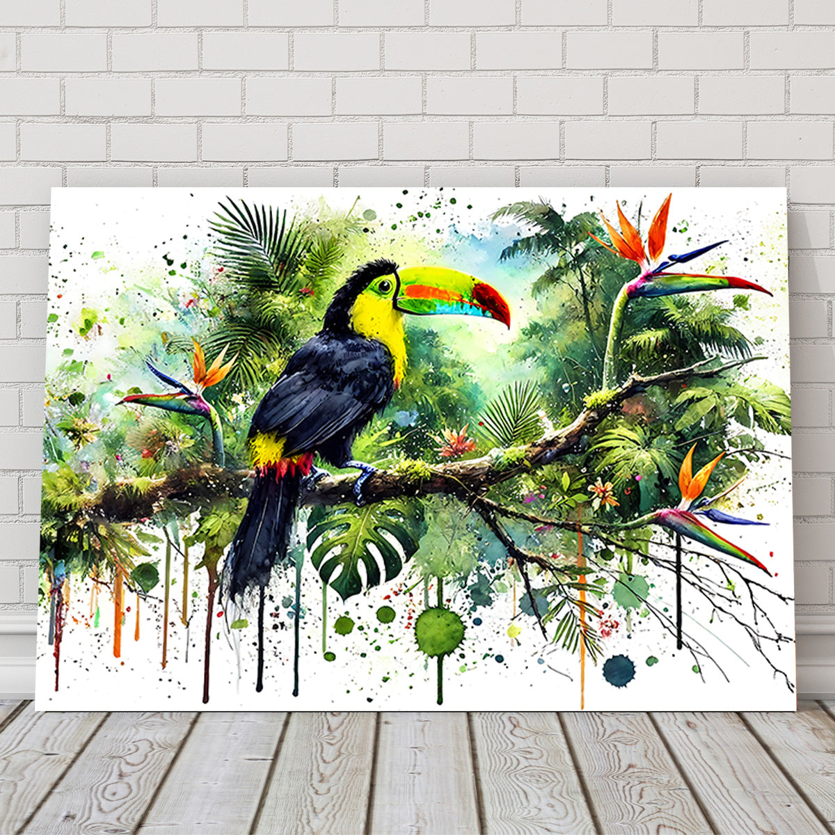 Toucan Watercolor V2 High - Quality Wall Art for Stunning Decor