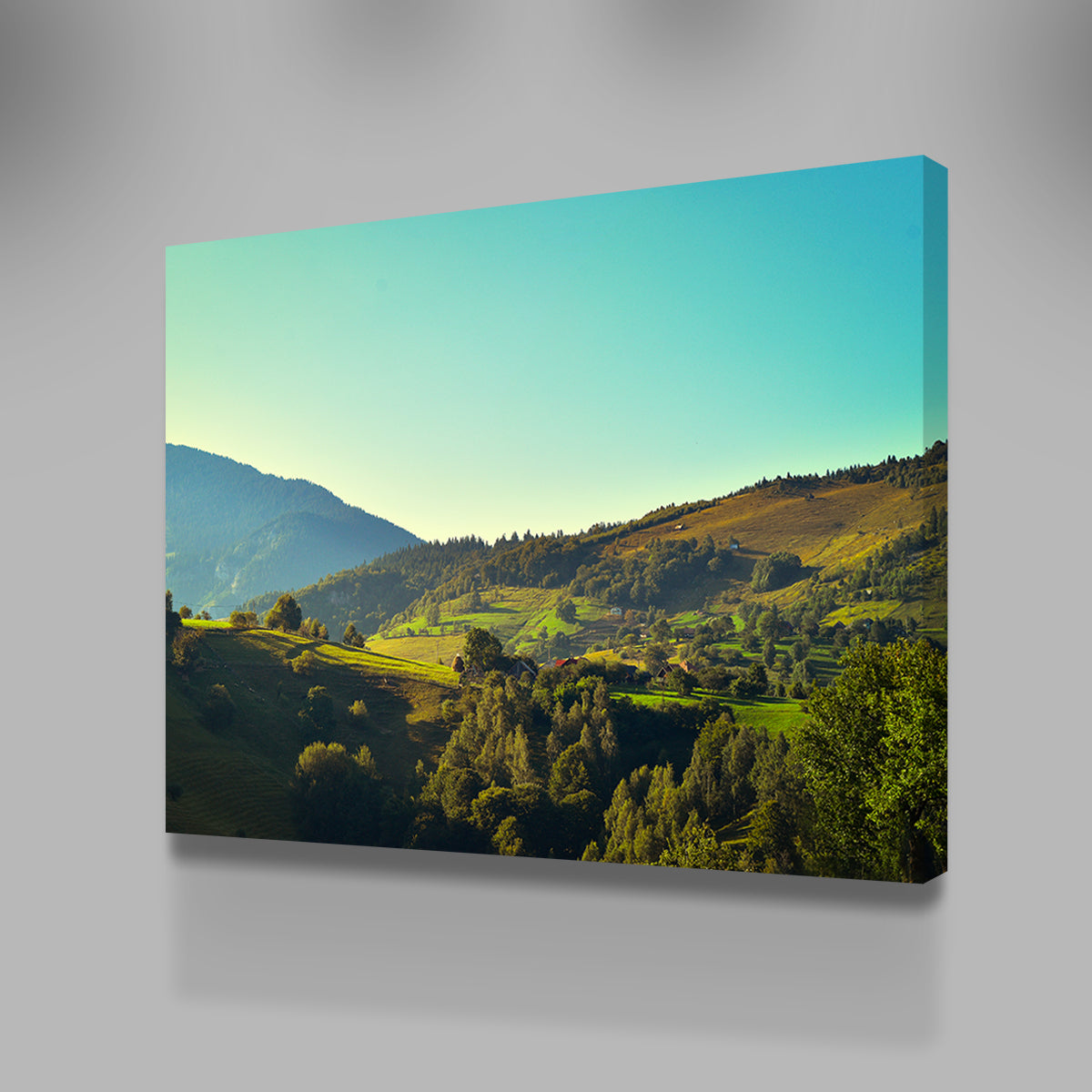 Exquisite 'Sunshine on Magura, Romania' Wall Art for Your Home Decor