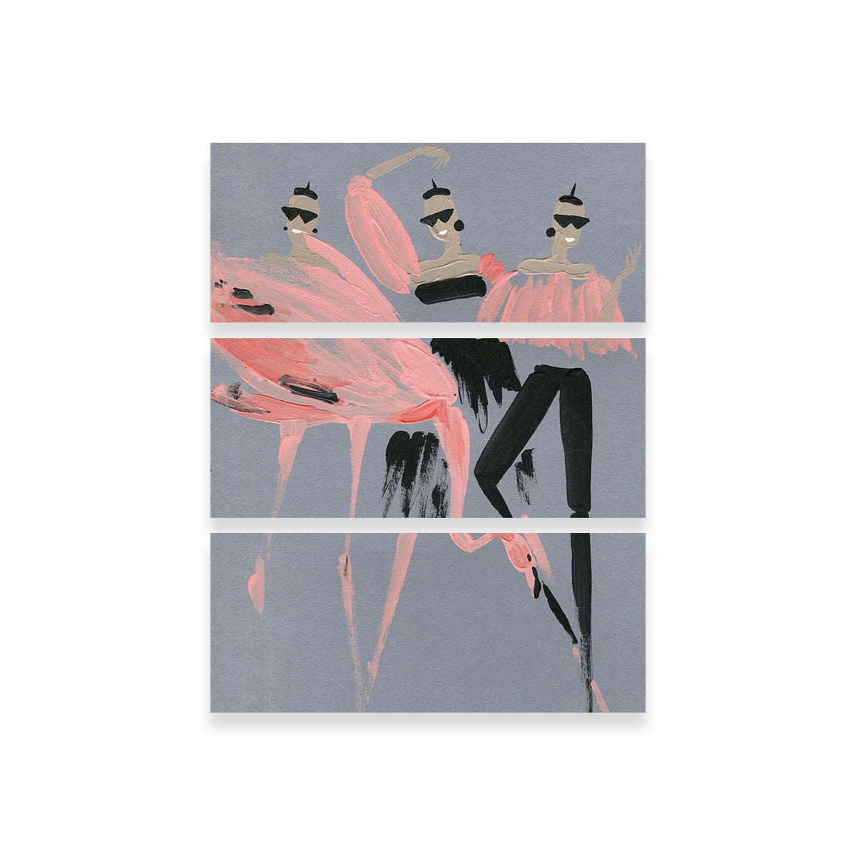 Stunning Flamingo Fashion Wall Art by Evgeny Vetrov