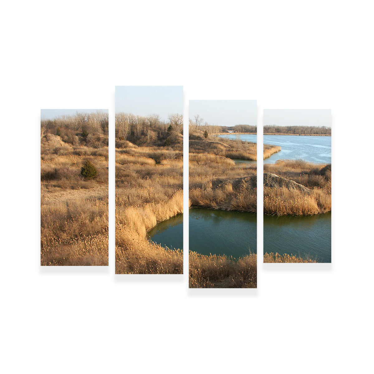 Stunning Mazonia Braidwood State Fish and Wildlife Area Wall Art - Sustainable Pine Frame Canvas
