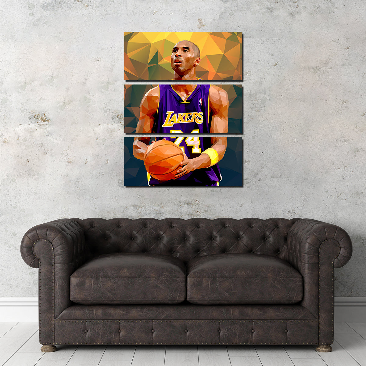 Stunning Kobe Orange Wall Art by Ralph & Laura Design