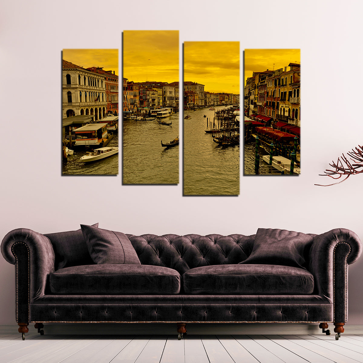 Exquisite Venice Gondola Wall Art by David Campbell