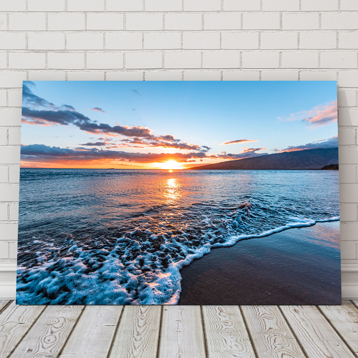 Stunning Maui Beach Sunset Wall Art by Lucas Moore