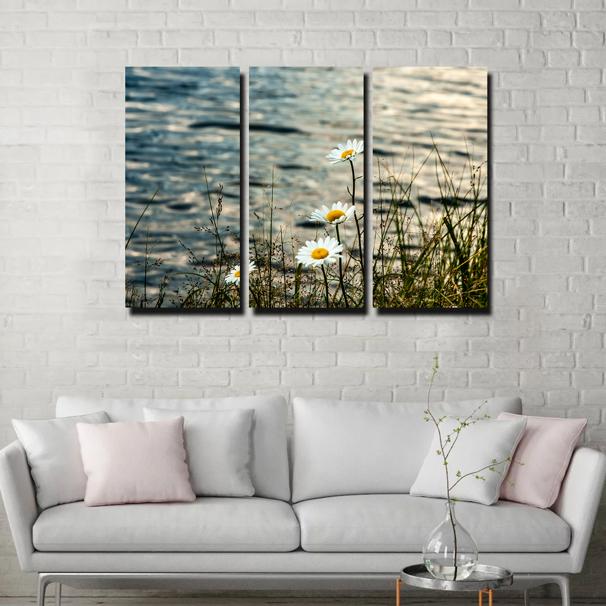 Stunning Lake Flowers Wall Art by Kyle Sherry