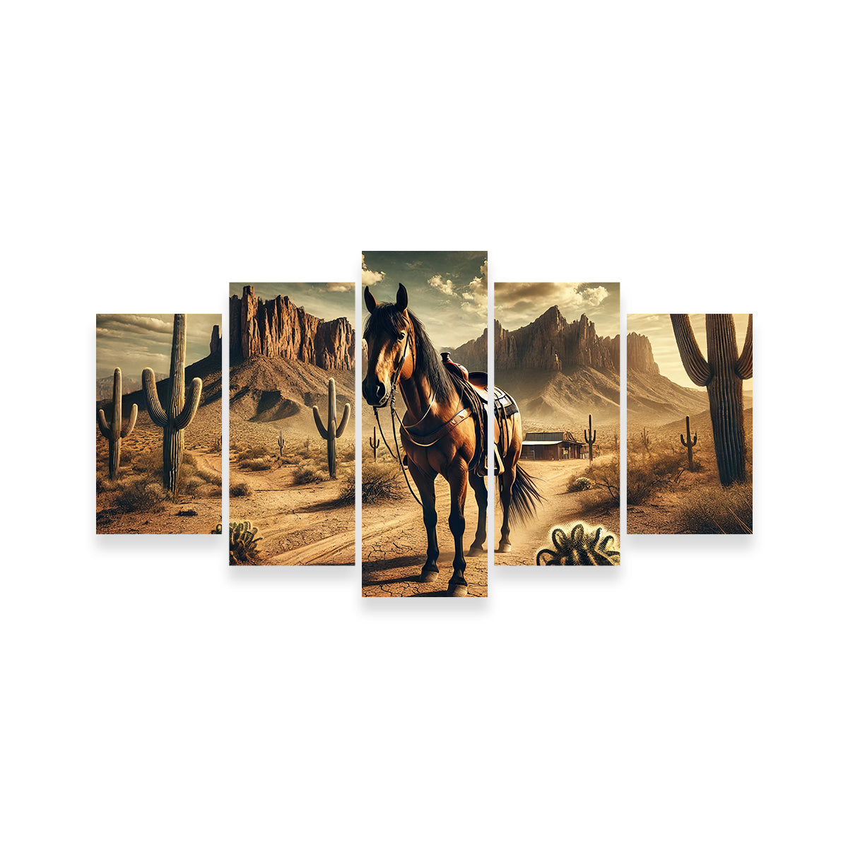 Exquisite Wild West Quarter Horse Wall Art for Stunning Decor