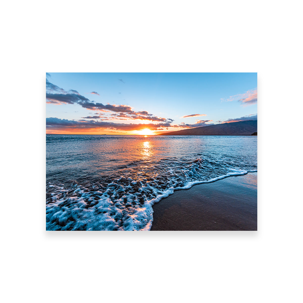 Stunning Maui Beach Sunset Wall Art by Lucas Moore