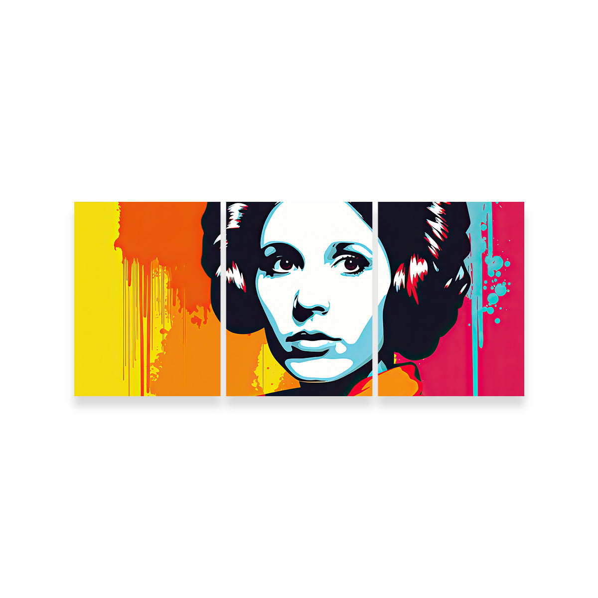 Leia Warhol Inspired Contemporary Wall Art by Ralph & Laura Design
