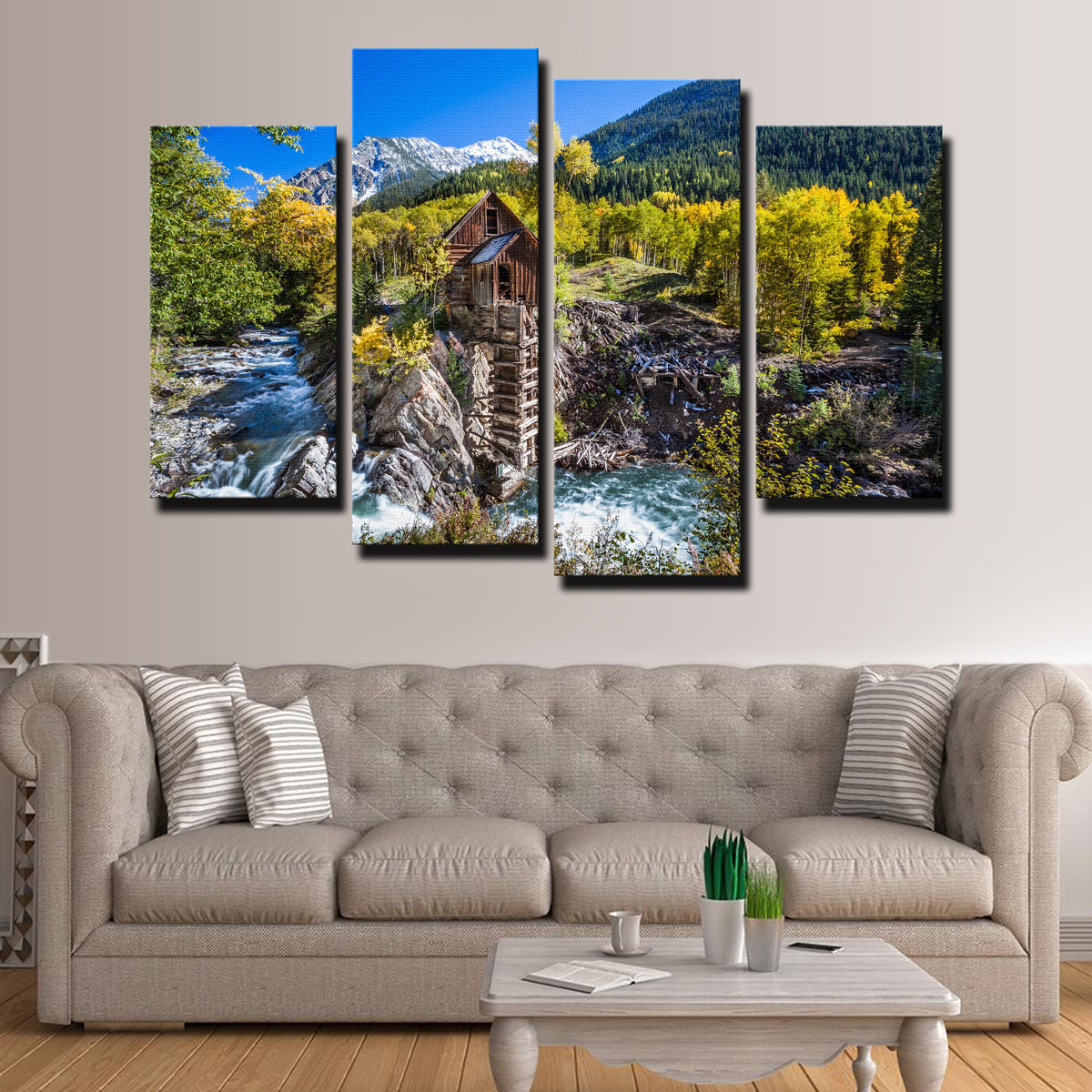 Exquisite Crystal Mill Wall Art - Museum-Quality Canvas Print