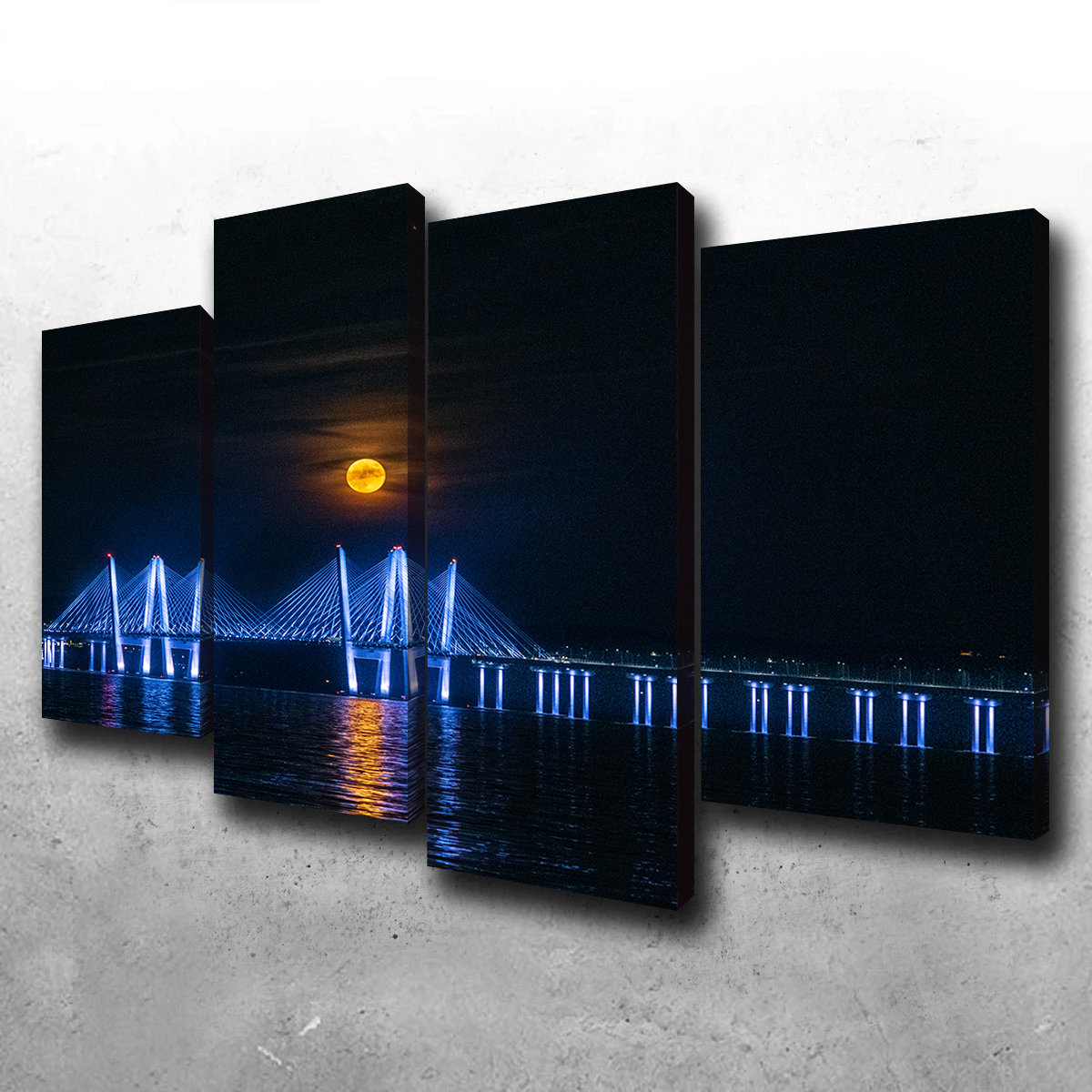 Stunning Buck Moon Rising Wall Art by Dennis Maida