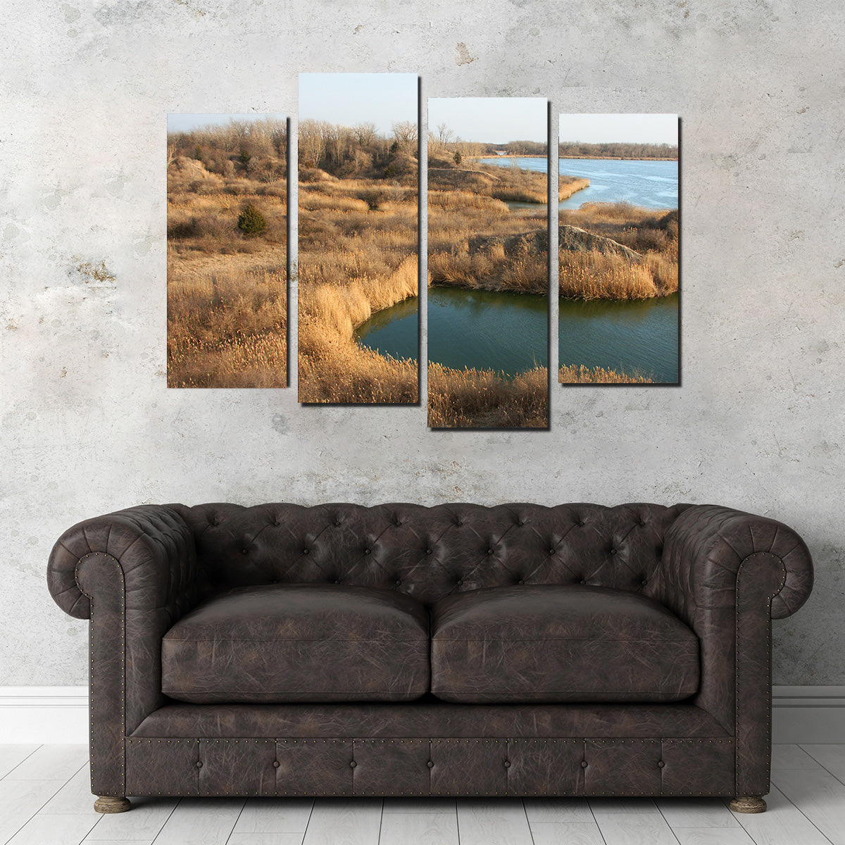 Stunning Mazonia Braidwood State Fish and Wildlife Area Wall Art - Sustainable Pine Frame Canvas