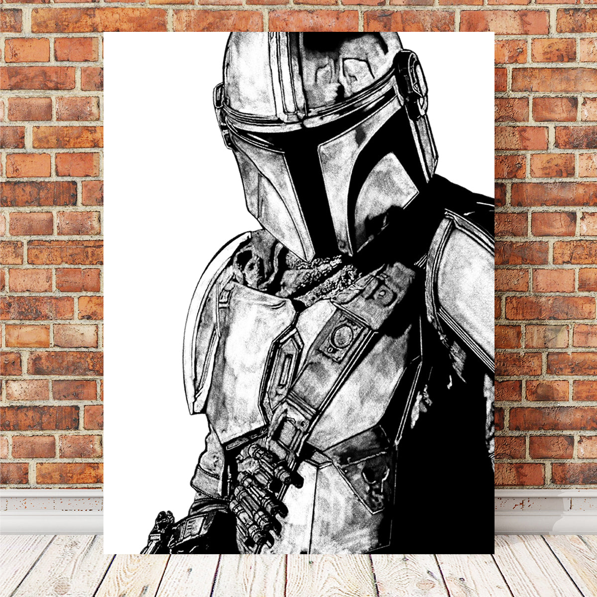 Exquisite Mando Wall Art by JPS Darko Art