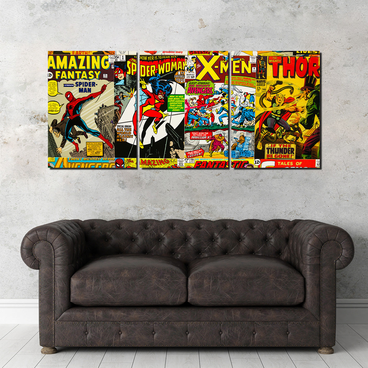 Unique Vintage Comic Covers Wall Art for Stunning Decor