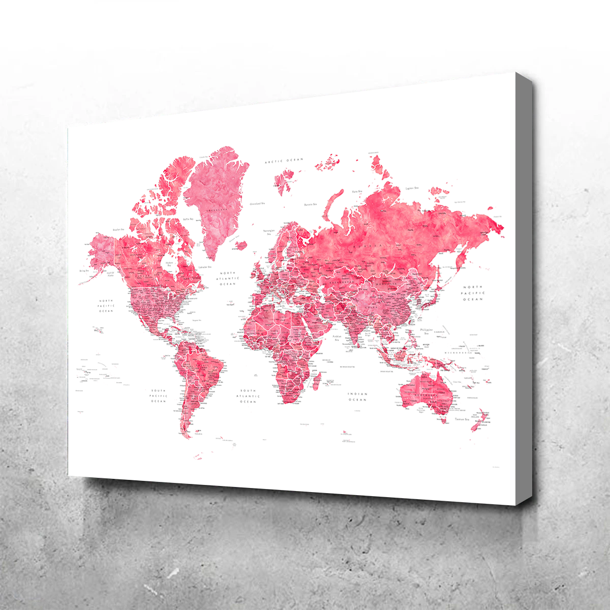 Exquisite World Map 41 Wall Art by Blursbyai