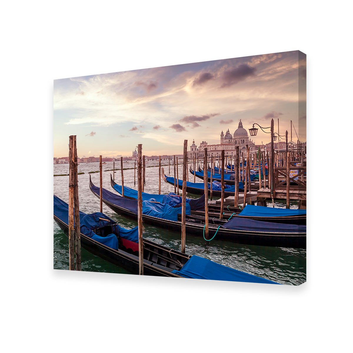 Exquisite Venice Gondolas & Santa Maria Della Salute Wall Art by Melanie Viola