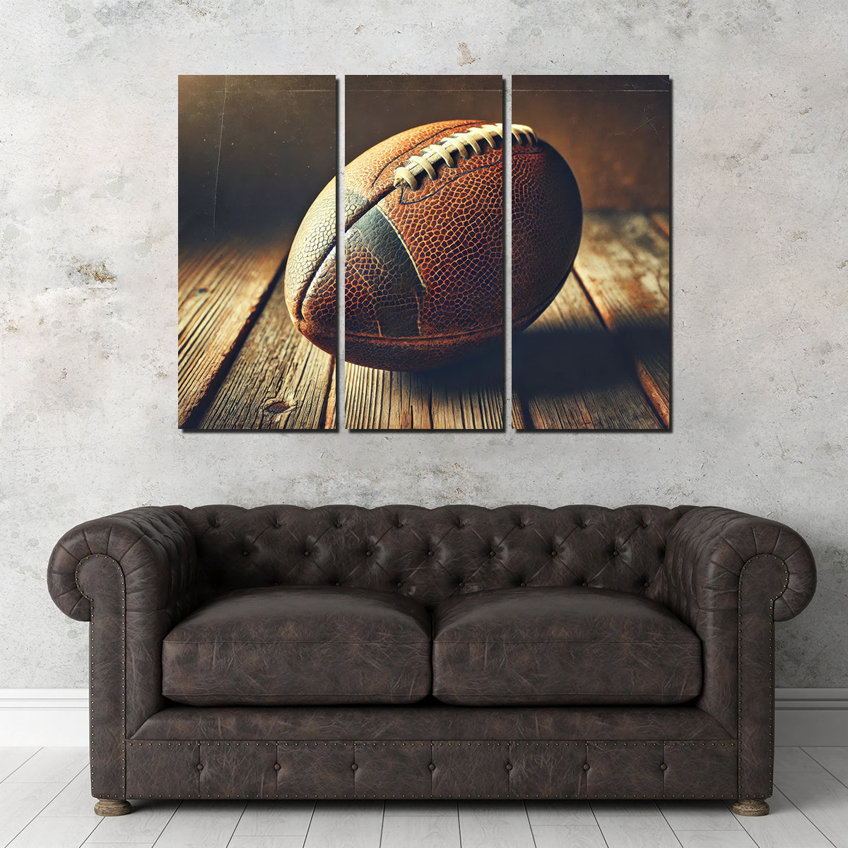 Vintage and Stylish Football Wall Art for Sports Enthusiasts