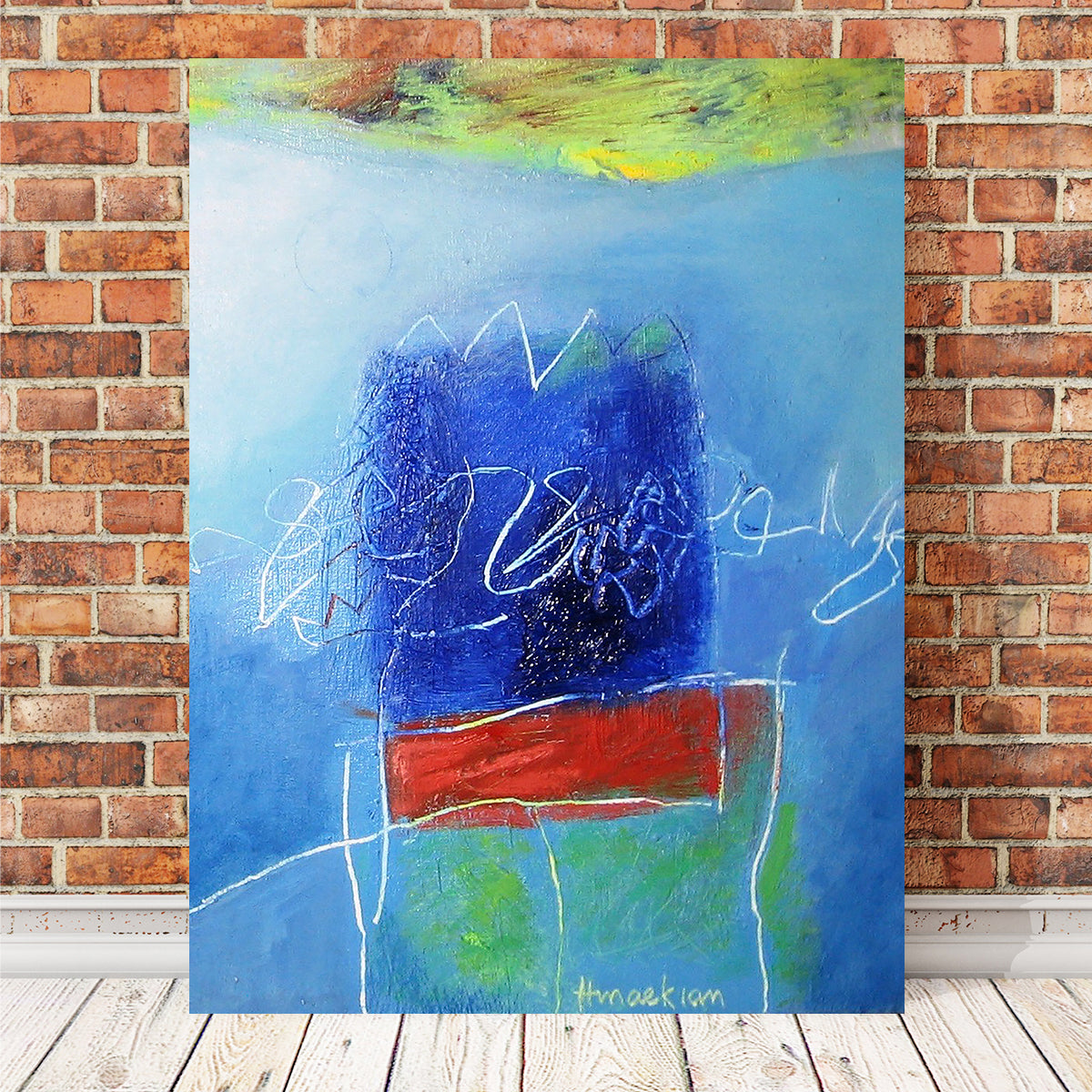 Evening Blues III Stunning Wall Art by Peggy Hinaekian