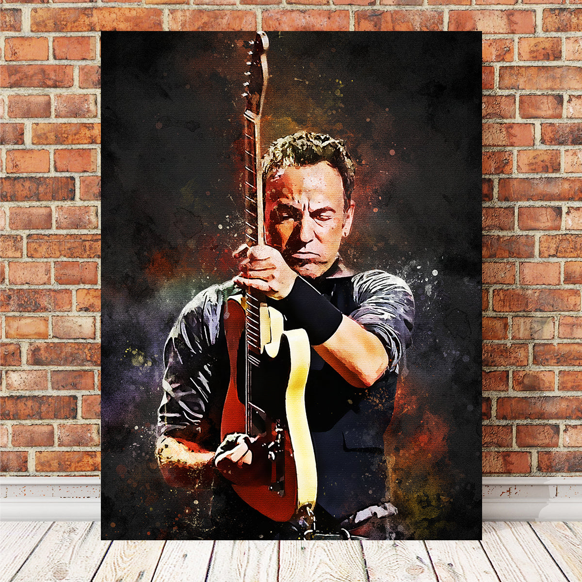 Stunning Bruce Springsteen Painting Wall Art for Your Home Decor